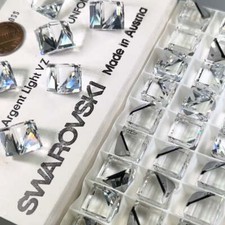 Swarovski 4841 Crystal CAL VZ Angled Cube Fancy Stones 6pcs size 12mm SW102