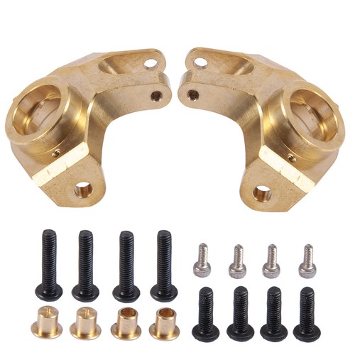 2 x Brass Front Steering Knuckle for 1/10 RC Axial SCX10 II 90046 Car Crawler - Picture 4 of 7
