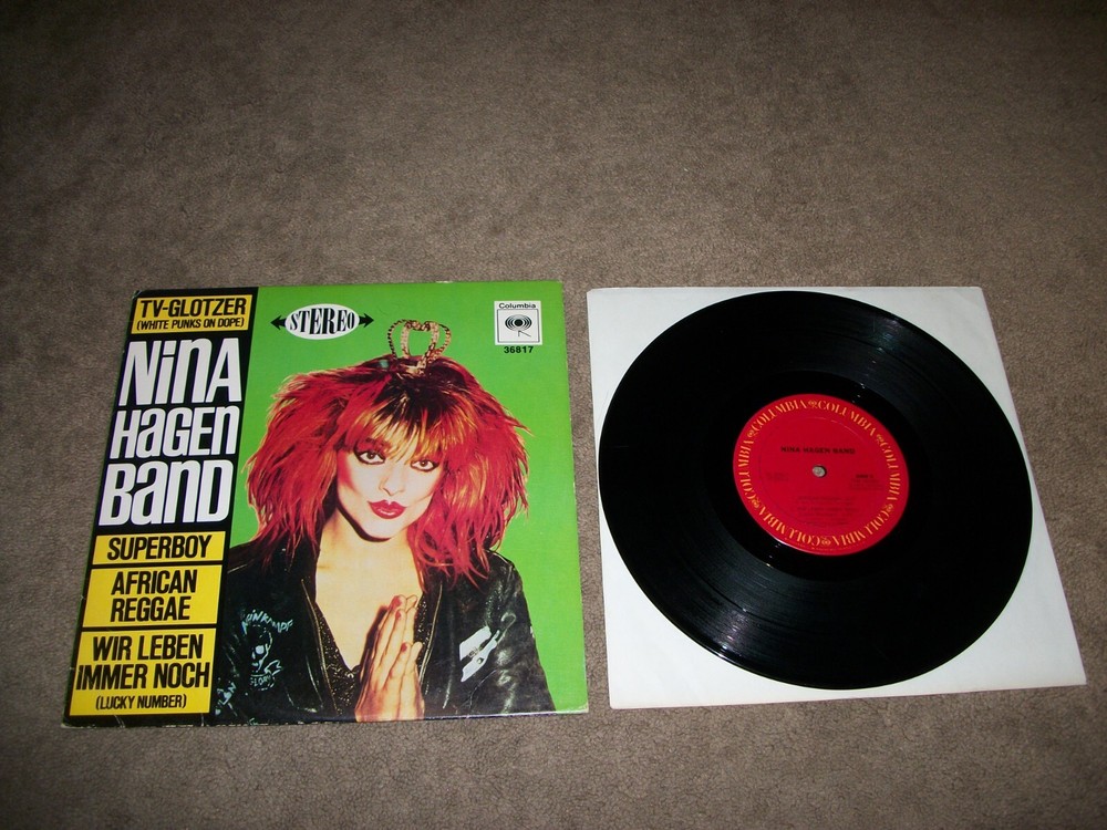 NINA HAGEN BAND 10 Inch EP 1980 White Punks On Dope Columbia VG Vinyl Record 3c 36817