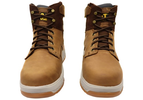 Brand New Caterpillar Mens Leather Impact Zip Carbon Composite Toe Work Boots - Picture 11 of 20