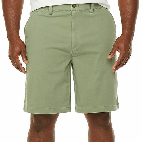 NWT! The Foundry Big & Tall Supply Co. Mens Chino Shorts Willow Green Size 44