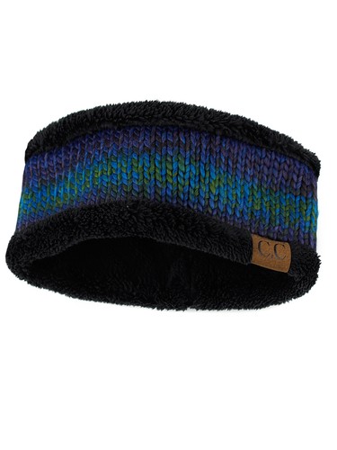 NEW! CC Head Band Colorful Confetti Cable Knit FUZZY LINED Ear Warmer Head Wrap - Picture 120 of 151