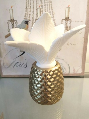 Homedics Pineapple Palm Tree Porcelain Aroma Diffuser Non Electric "NIB" - 第 1/9 張圖片