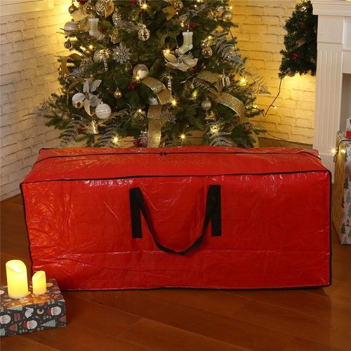 Sattiyrch Christmas Tree Storage Bag - Fits Up to 7.5 ft 7.5ft-1pack, Red - Picture 3 of 4