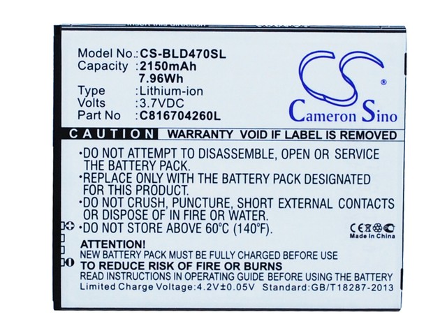 C816704260L Battery for BLU Dash 5.5 D470 D470U D470L 2150mAh Mobile SmartPh C816704260L Battery for BLU Dash 5.5 D470 D470U D470L 2150mAh Mobile SmartPh