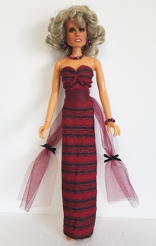SaLe Clothes DRESS, SASH & JEWELRY fits vintage Mego Farrah & Cher NO DOLL d4e - Picture 2 of 5