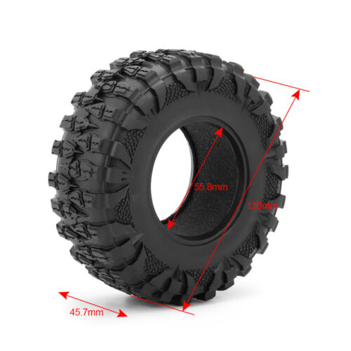 1.9" / 2.2" Gummireifen Radreifen -Für RC 1/10 Axial TRX-4 SCX10 D90 Crawler Car - Bild 32 von 35