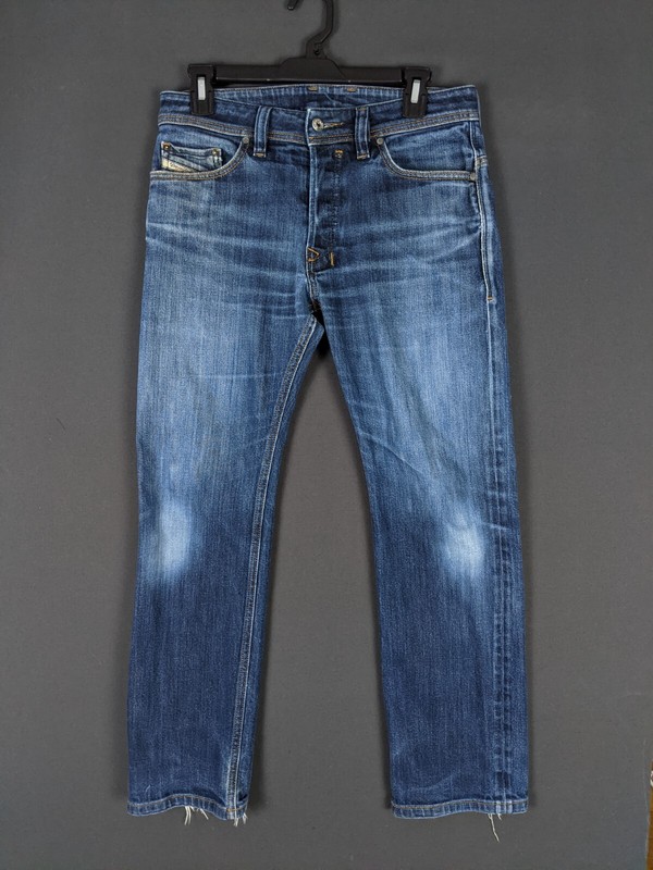 Diesel Jeans Men 27x30 Safado Slim Straight Blue Stretch Denim Fade Distressed Diesel Jeans Men 27x30 Safado Slim Straight Blue Stretch Denim Fade Distressed
