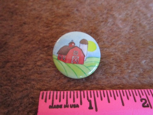 AMERICAN GIRL GRIN PIN Farm Barn Silo Collectible 1990s FREE SHIP