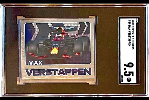 SGC 9.5 RC Max Verstappen 2020 Topps F1 Rookie Sticker Horizontal First Edition - Picture 1 of 2