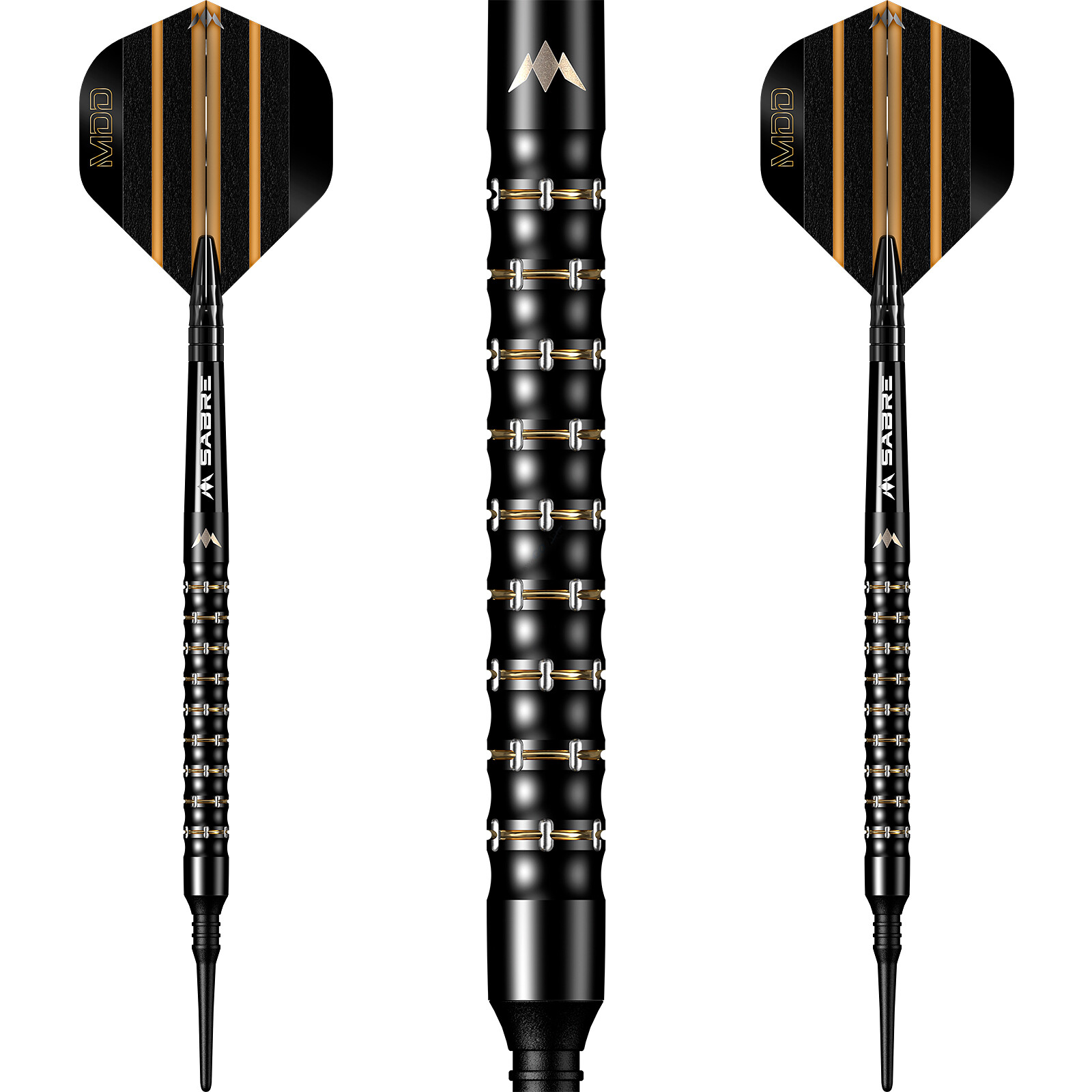 Набор Mission Darts Softdarts Mike De Decker Black & Gold PVD из 95% вольфрама NEU  