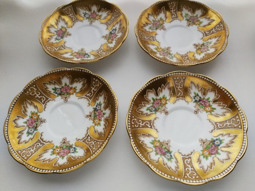 Vtg Royal Albert Crown China Demitasse Tea Cup Saucer Reg 769616 Rec 7733H 20's? - Picture 2 of 12