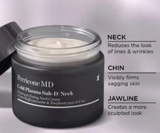 Perricone MD COLD PLASMA PLUS  SUB-D FIRMING NECK 2OZ ALWAYS AUTHENTIC ORG.$135