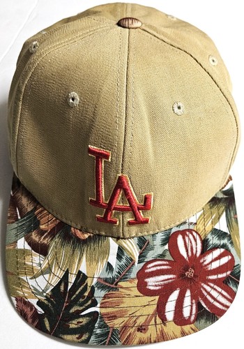 Los Angeles Dodgers MLB Hawaiian Floral Adjustable Cap / Hat American Needle EUC