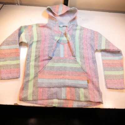 MOLINA BAJA CALIFORNIA SURF SURFER PONCHO HOODIE HOODED SWEATSHIRT Mens UNI  L