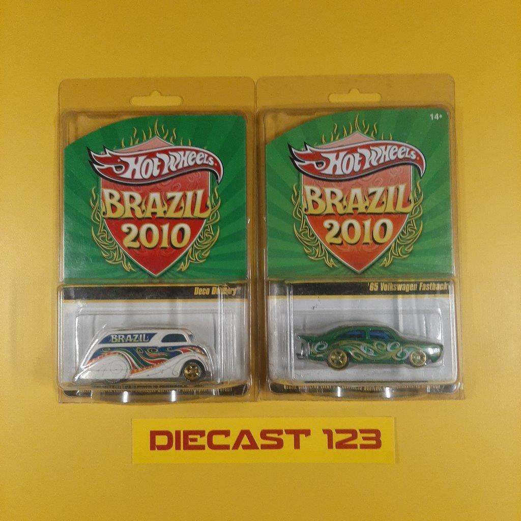 ミニカー Hot Wheels Volkswagen Drag BRAZIL 2010 DECO DELIVERY & VOLKSWAGEN FASTBACK HOT WHEELS BRAZIL