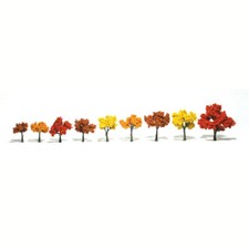 Woodland Scenics 1-1/4 to 3in Built Realistic Trees Deciduous Fall Mix pk TR1540