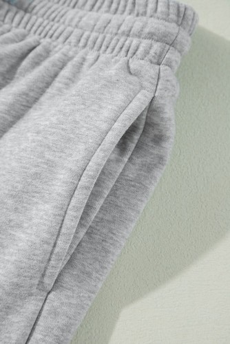 Light grey fleece-lined joggers - Picture 19 of 23