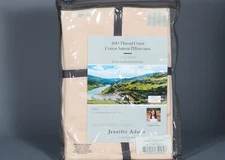 2 JENNIFER ADAMS APRICOT 100% Cotton Sateen 400TC KING Pillowcases