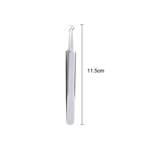 1* Pinzas Curvas Removedor de Espinillas Extractor de Espinillas Acné Mancha Comedón Herramienta - Imagen 7 de 12