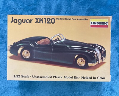 Jaguar XK120 Covertible Lindberg 609 1/32 Scale 1987