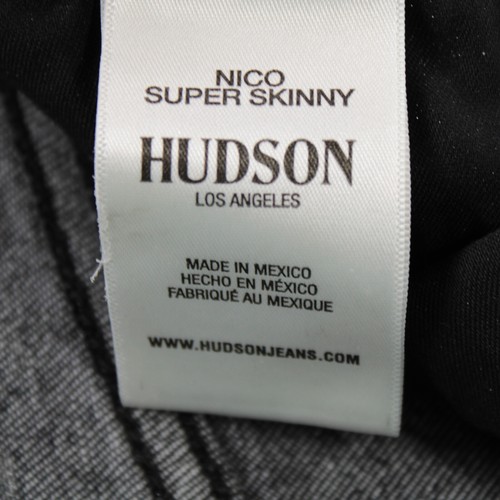 Jeans Hudson nuovi con etichette taglia 28 US Nico super skinny nero misto cotone - Foto 6 di 12