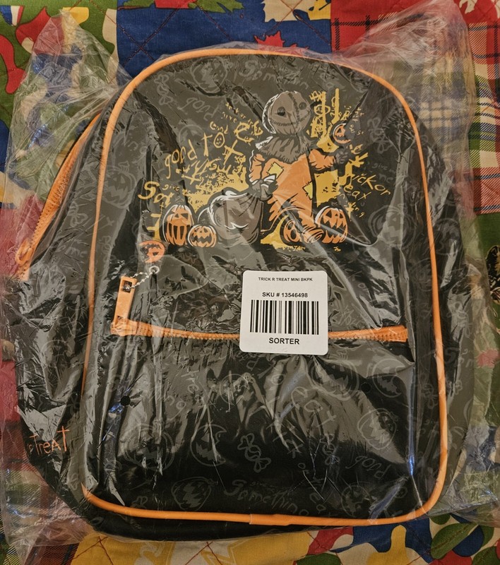 Hot Topic Trick 'r Treat- Sam Mini Backpack-New, Unopened in Original Packaging!