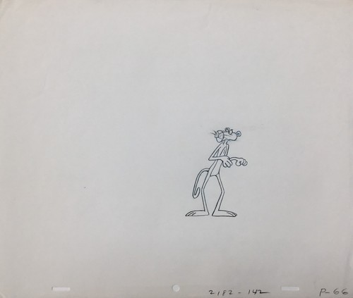 Pink Panther Model Sheet Drawing  Custom Framed P66 - Picture 3 of 4