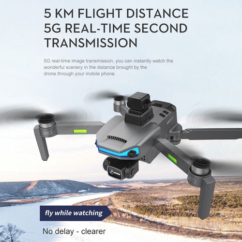 GPS Drone 3-axis Gimbal 5G 8K Dual Camera WiFi Follow Radar Obstacle Avoidance - Picture 9 of 12