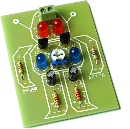 Leuchtender Mini Roboter LED Bausatz Elektronik - Bild 5 von 12
