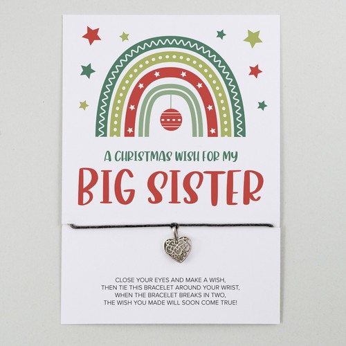 Big Sister Christmas Gift | Wish Bracelet Eve | Stocking Filler | Xmas Eve Box - Picture 4 of 12