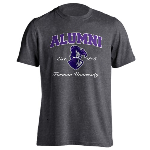 Furman University FU Paladins Alumni Est 1826 Logo Short Sleeve T-shirt Tee - Foto 5 di 9