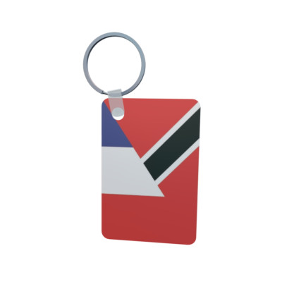 Schlüsselanhänger Lettland – Gestickte Flagge Mit Schriftzug – Ca. 3x9,5 Cm