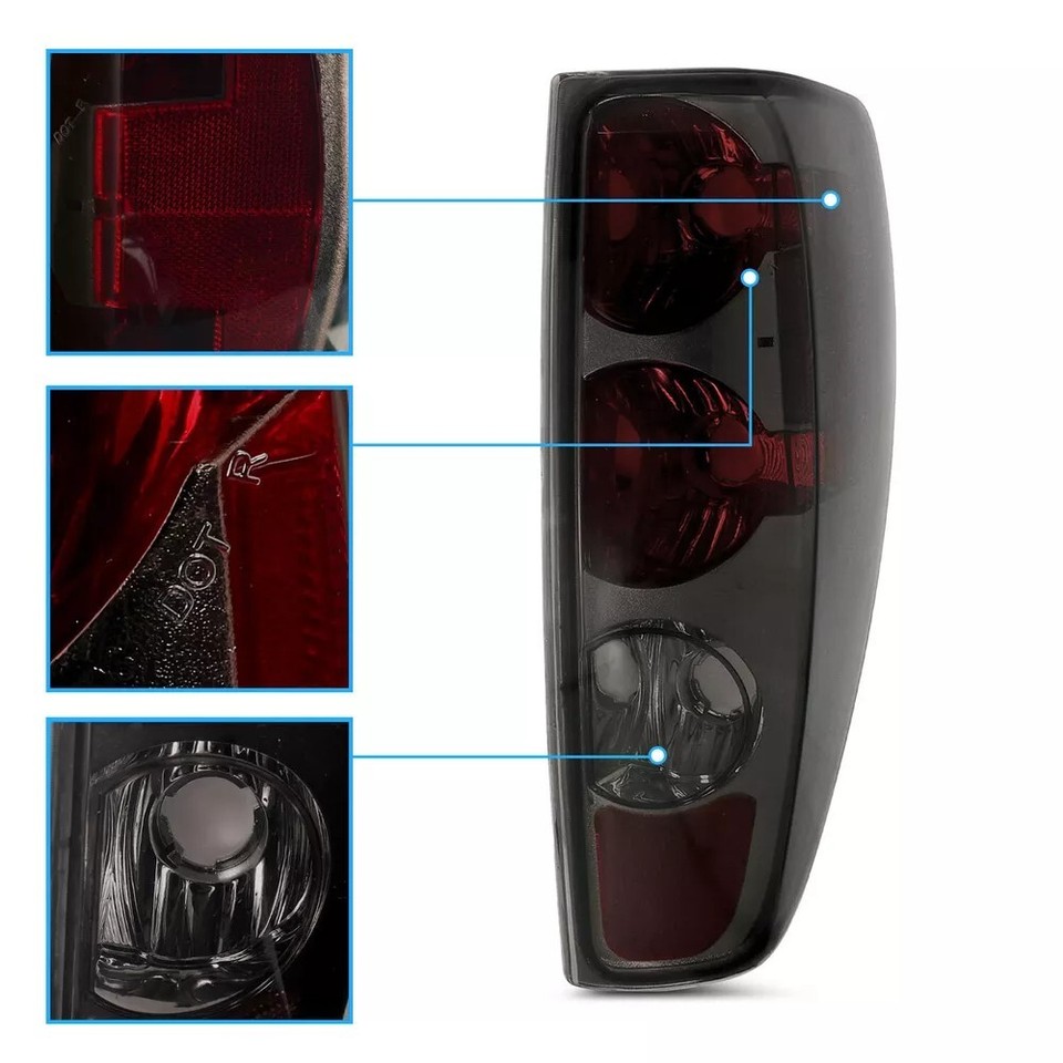 0412 For Chevy Colorado/GMC Canyon Red Smoke Rear Brake Tail Lights