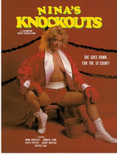 THE 80S~ADULT STAR~NINA HARTLEY!~8.5" X 11"~ADD SLICK~MOVIE PROMOTIONAL POSTER - Picture 1 of 4