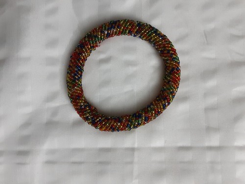 Handgefertigtes handgefertigtes afrikanisches Halsband Halskette, Ohrringe und Armband Set - Bild 10 von 12