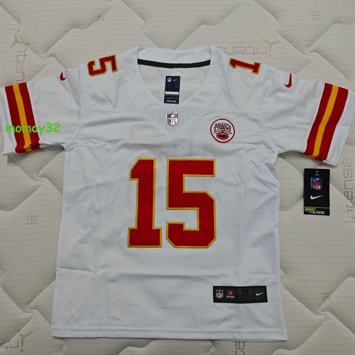 YOUTH Patrick Mahomes Kansas City Chiefs#15 White Stitched Jersey Medium Size - Picture 2 of 8