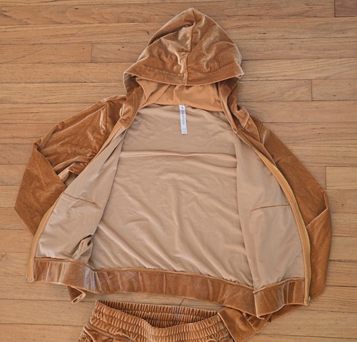 Fabletics Donna Velour Hoodie 2-piece Light Honey Size XXS - Picture 8 of 13