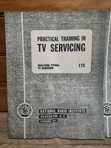 Nationales Radioinstitut, 1954 Ausbildung in TV-Wartung 2 Broschüren 1 TX, 2 TX - Bild 2 von 16