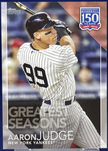 Topps Series Two 2019 AARON JUDGE NY YANKEES GREATEST SEASONS Insert Card #GS-24 - Picture 1 of 2
