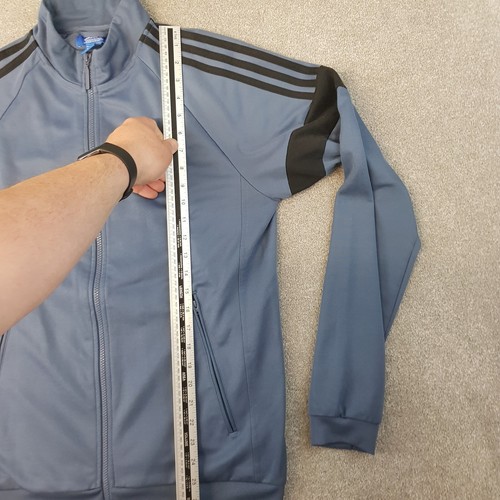 Adidas Giacca Uomo Track Large Blu Firebird Originale Trefoil SST Retro SST - Foto 8 di 12