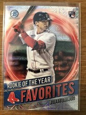 2021 Bowman Chrome Mega Box Refractor Rookie of the Year Favorites Bobby Dalbec