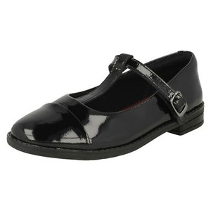 Shine T Zapatos Negro Bar Clarks Drew School Girls 5wxWqpY