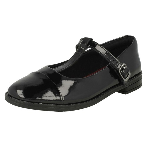 Shine T Zapatos Negro Bar Clarks Drew School Girls 5wxWqpY