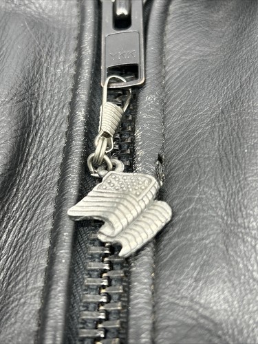 YKK Harley Davidson Motorcycle Leather Size 44 Leather Jacket Great Condition - Picture 14 of 17