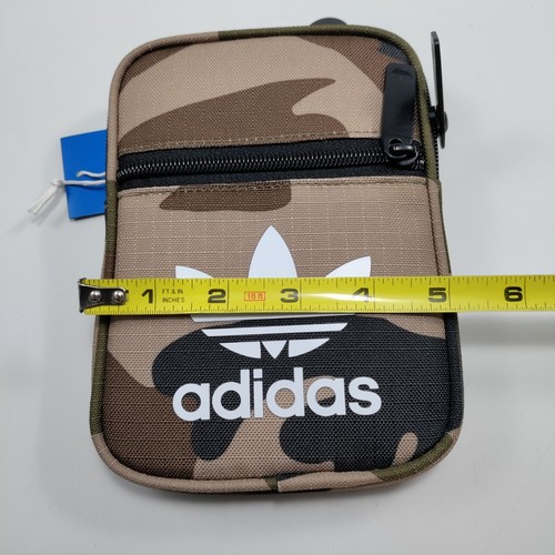 Borsa a tracolla Adidas unisex Fest Essentials taglia unica, verde marrone mimetico - Foto 7 di 8