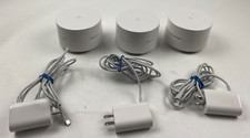 Google AC-1304 Mesh WiFi System, 3-Pack Bundle w/ Power Adapters