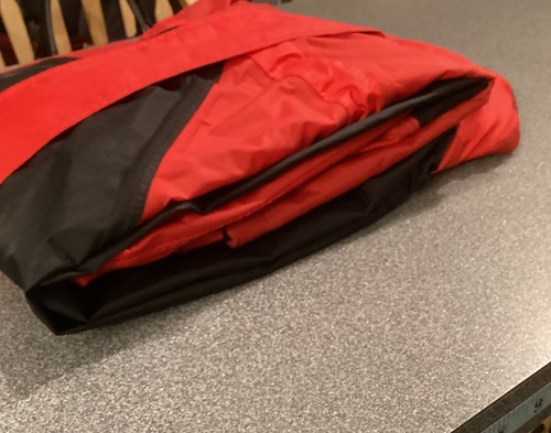 Dry Wear Stearn's Vintage Red & Black Hooded Waterproof Rain Jacket Coat Mens XL - Picture 23 of 24