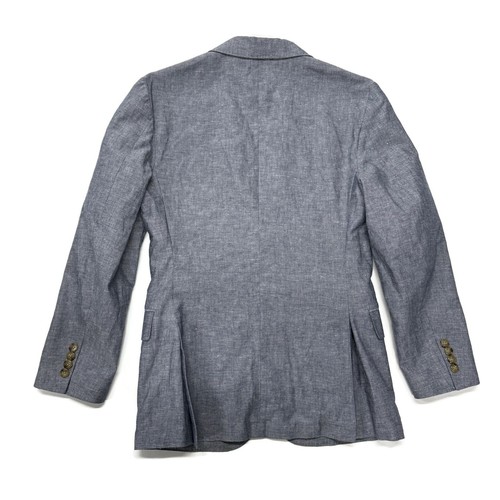 J Crew Ludlow Slim Fit Unstructured Suit Jacket Cotton Linen Blend Mens 36S Gray - Picture 11 of 11