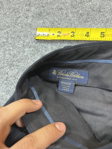 Brooks Brothers Wollhose 34x32 klassisch Business leise Luxus Bürohose - Bild 5 von 15